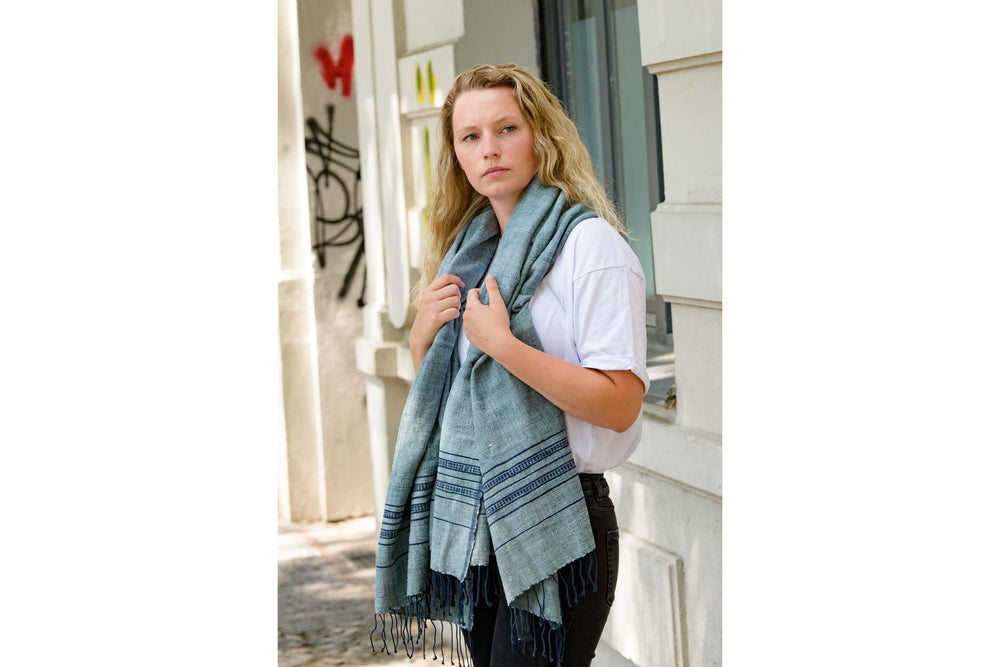 
                  
                    Load image into Gallery viewer, BLUE NILE MAXI SHAWL
                  
                
